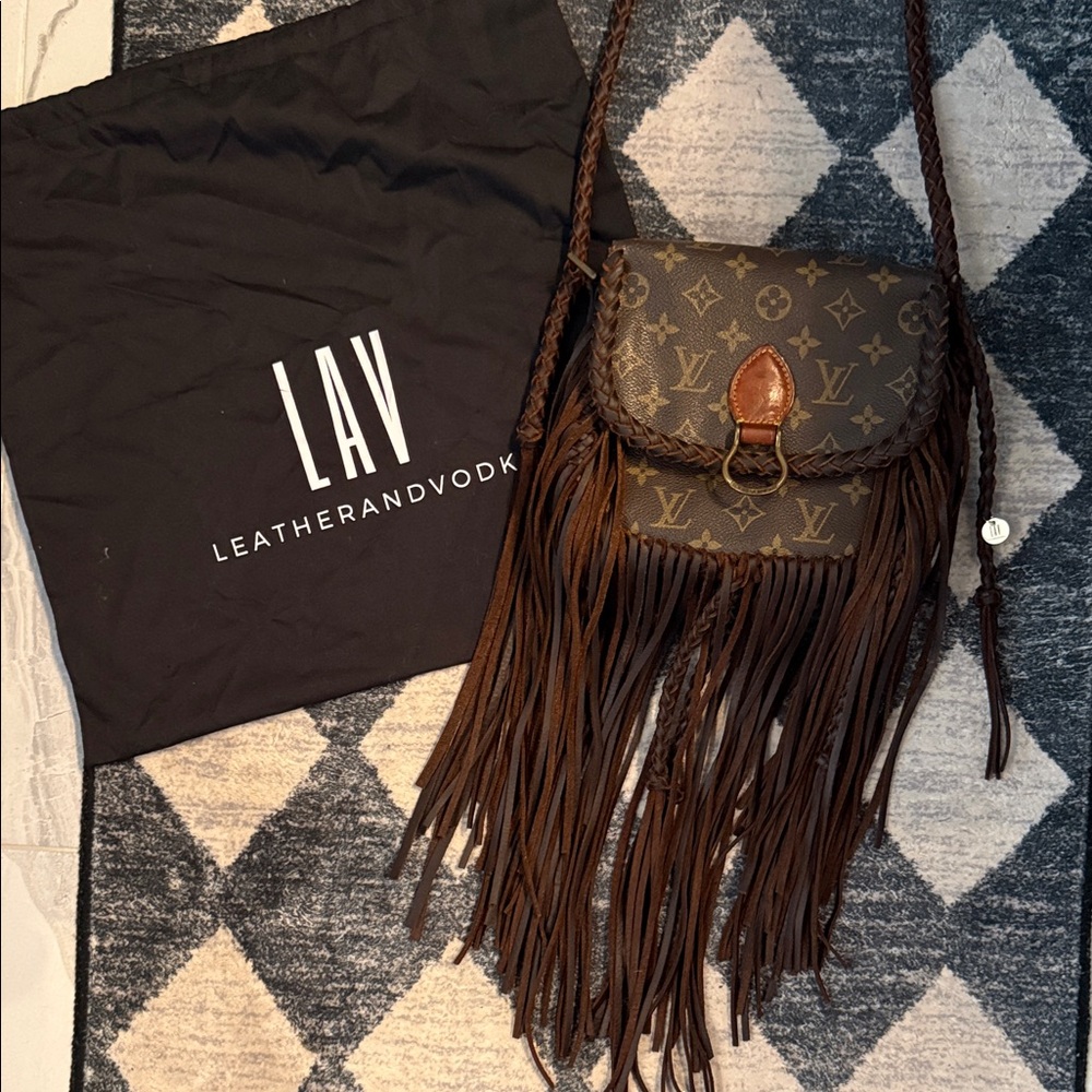 Louis Vuitton Monogram Brown Fringe Crossbody Bag
